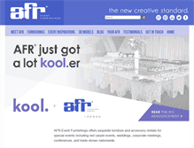 Tablet Screenshot of afrevents.com